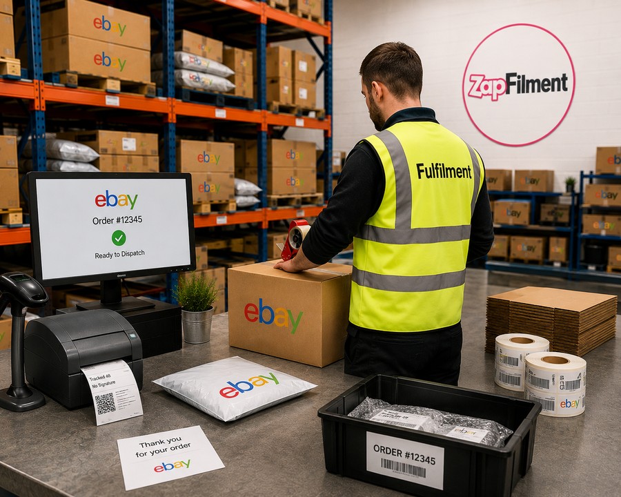 eBay pick and pack service with order checking and secure packaging